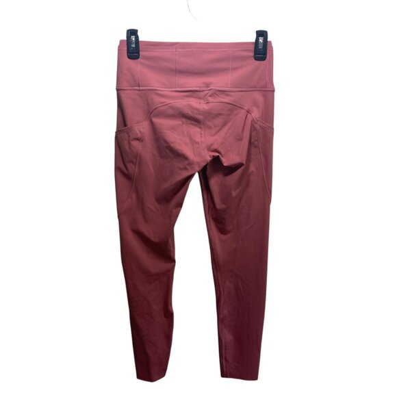 Peloton Lululemon Leggings Women 8 Pink Side Pockets High Rise We Go Far Align - Picture 2 of 11